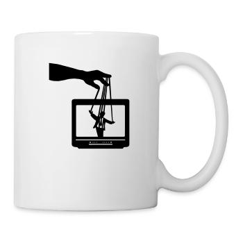 Manipulation mediatique - Mug blanc - blanc - Droite