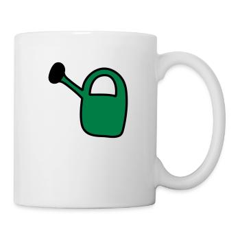Gieskanne - Tasse - Weiß - Rechts