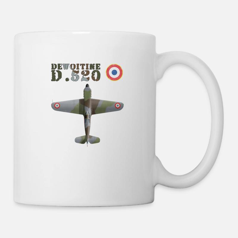 Dewoitine D.520 top - Mug blanc - blanc