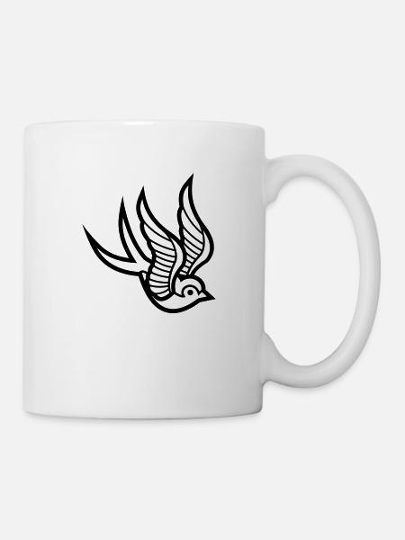 Schwalbe - Tasse - Weiß