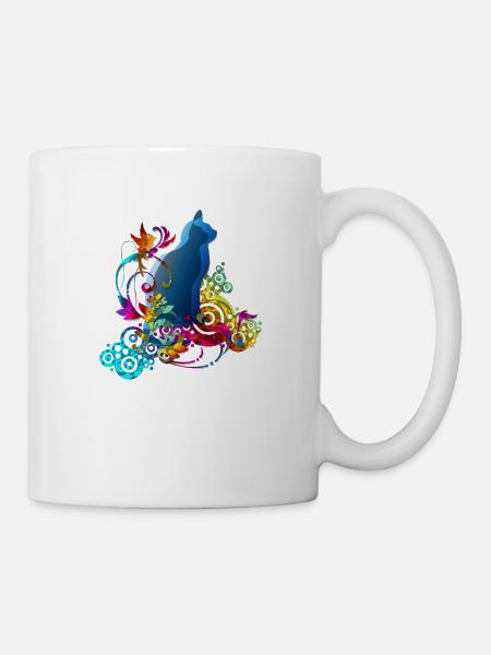 CHATS d'AMOUR - Mug blanc - blanc