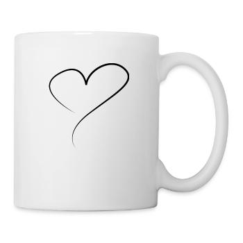 herz - Tasse - Weiß - Rechts