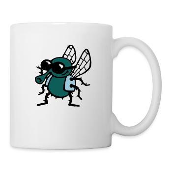 cool_fly_3c_white - Mug - white - Right