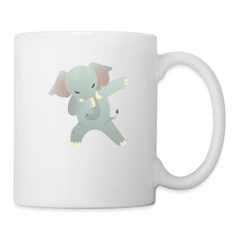Elephant Dab Dance - Cool Gift - Mug blanc - blanc - Droite