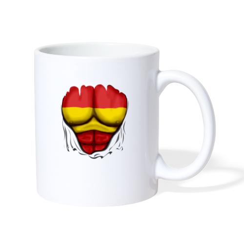España Flag Ripped Muscles six pack chest t-shirt - Mug