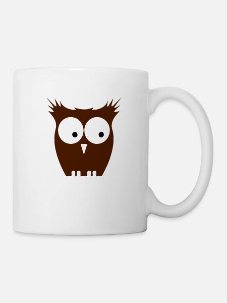 Chouette - Mug blanc - blanc