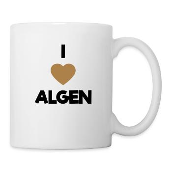i love algen - Tasse - Weiß - Rechts