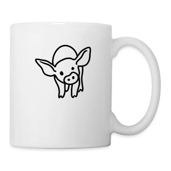 Piglets - line - Mug - white - Right