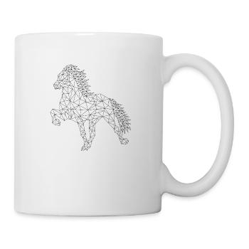 Geometischer Isländer - Tasse - Weiß - Rechts