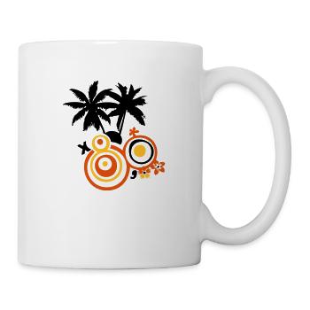 Palm Sommer für Surfer - Tasse - Weiß - Rechts