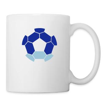 REVERSE (Negative image) FOOTBALL ball - Mug - white - Right