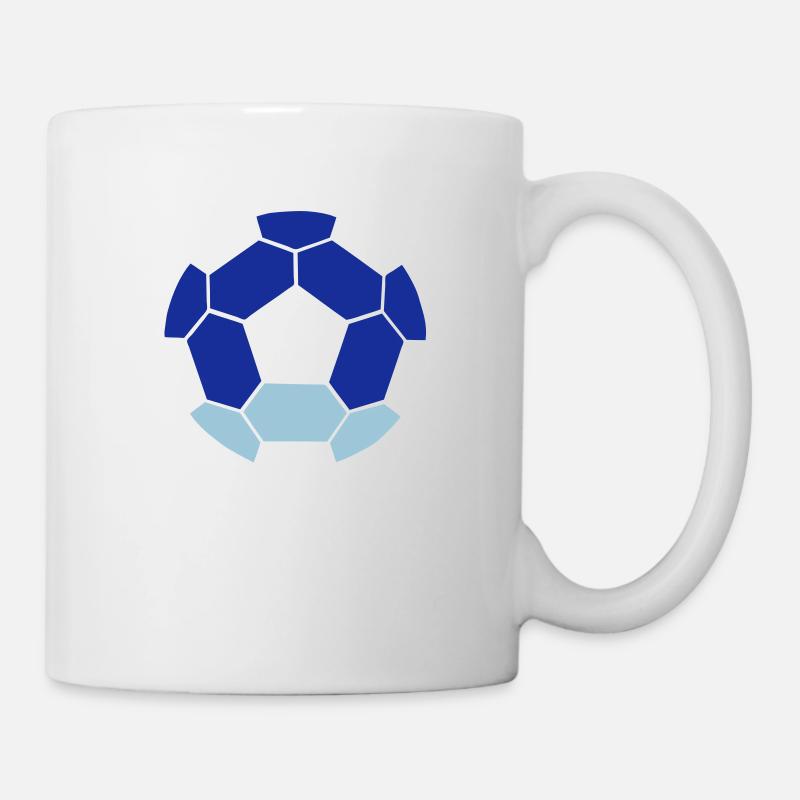 REVERSE (Negativbild) FUSSBALL-Ball - Tasse - Weiß