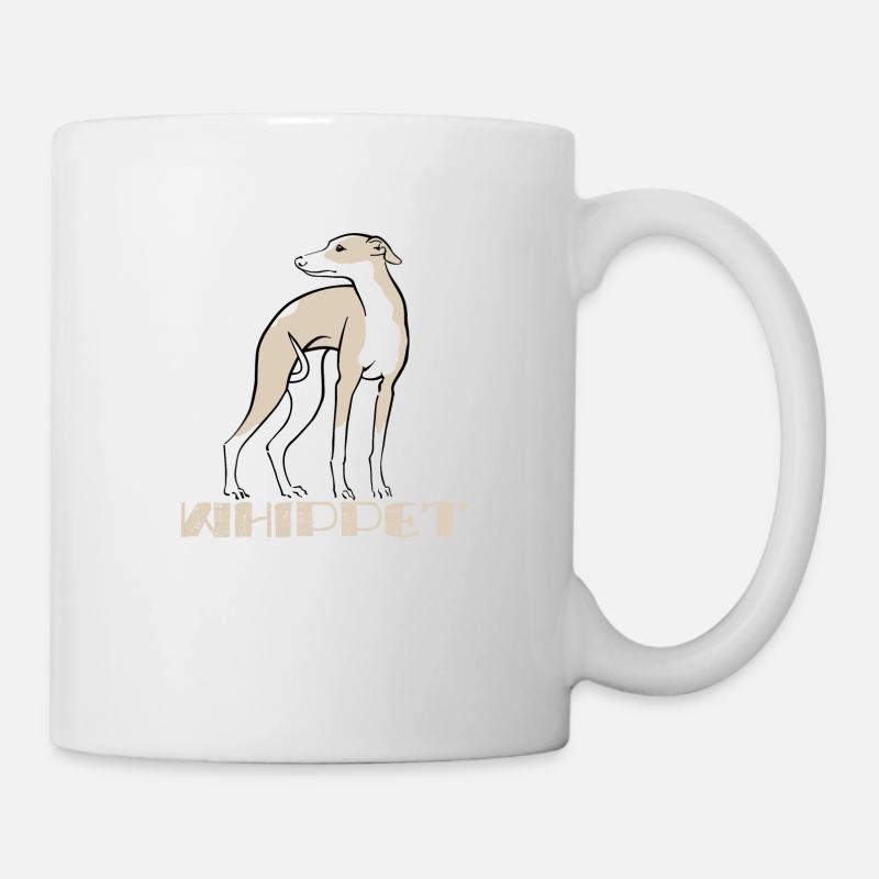 Whippet 45 - Tasse - Weiß
