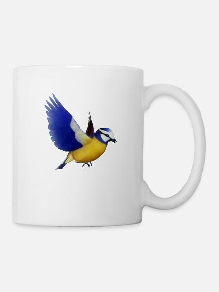 Der Diebstahl der Meise - Tasse - Weiß
