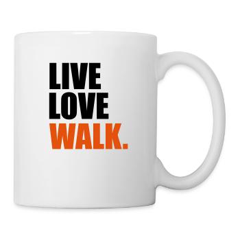 Nordic Walking - Tasse - Weiß - Rechts