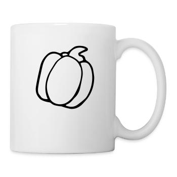 Paprika - Tasse - Weiß - Rechts