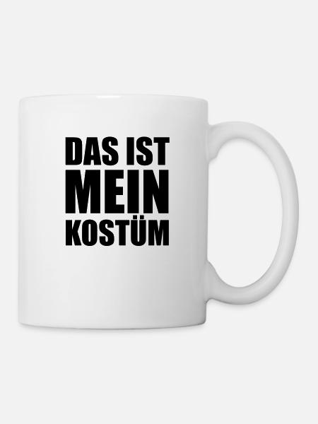 Das ist mein Kostüm - Tasse - Weiß