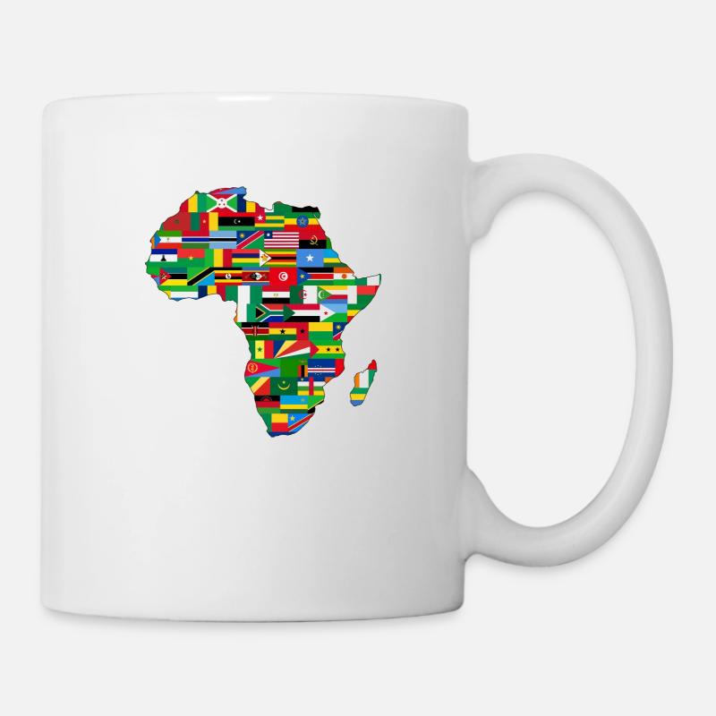 Afrika vereint - Tasse - Weiß
