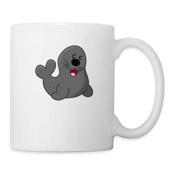 Kouwo le phoque - Mug blanc - blanc - Droite