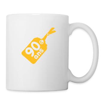 label 90 years - Mug - white - Right