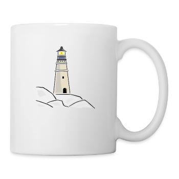 lighthouse lighthouse coast coast ocean sea sea2 - Mug - white - Right