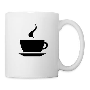 coffee cup tea cafe - Mug blanc - blanc - Droite