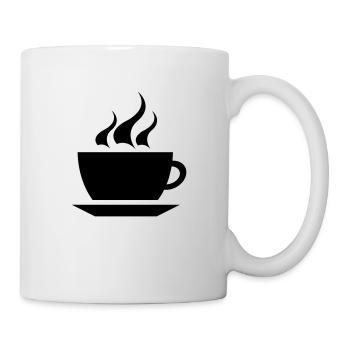 coffee cup tea cafe - Mug blanc - blanc - Droite