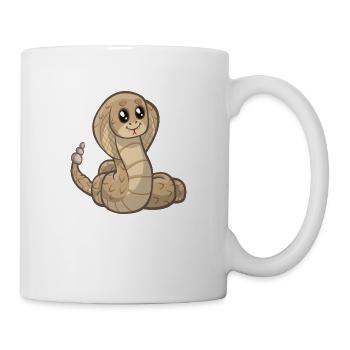 schlange cobra snake serpent viper queue1 - Tasse - Weiß - Rechts