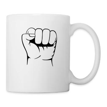 Faust, Arm, Macht, Stärke - Tasse - Weiß - Rechts
