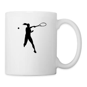 Tennis female - Mug blanc - blanc - Droite