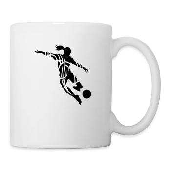 Soccer female - Mug blanc - blanc - Droite