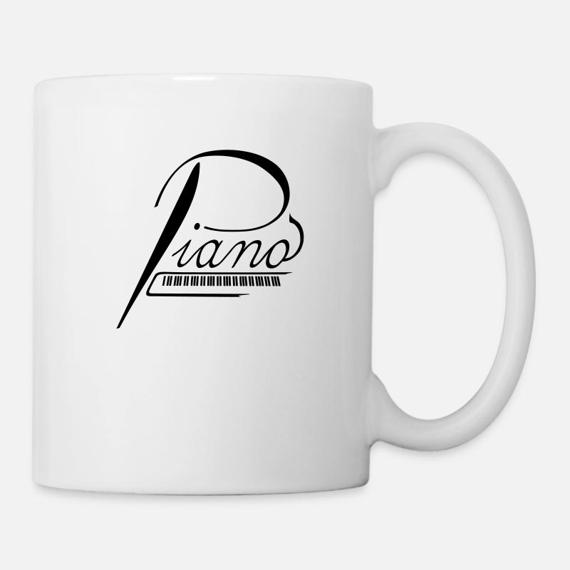 Piano - Tasse - Weiß