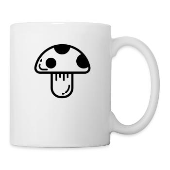 Pilz Icon - Tasse - Weiß - Rechts