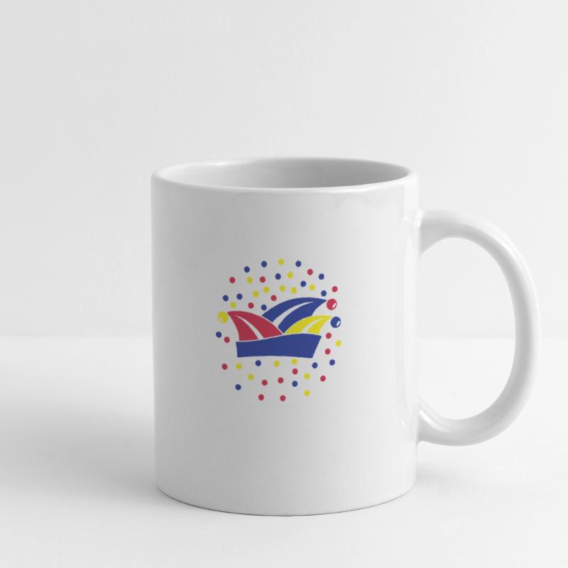 Fasching Karneval Narrenkappe 1, 2 oder 3 Farben Tasse