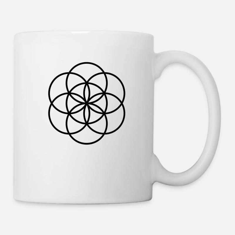 Blume des Lebens - beginning - Tasse - Weiß