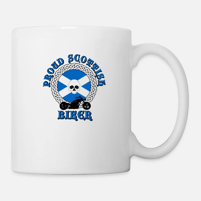Proud Scottish Biker - Mug - white