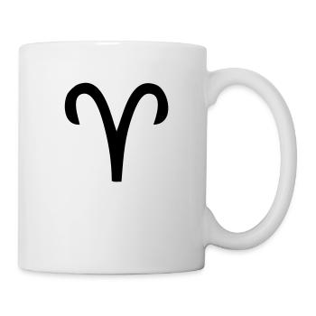 signe astrologique belier - Mug blanc - blanc - Droite