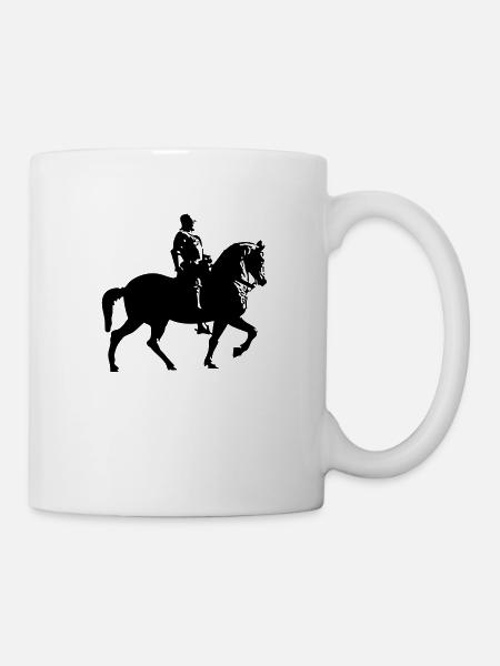horse and rider - Mug - white