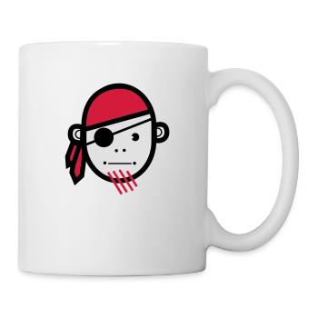 Piraten - Tasse - Weiß - Rechts