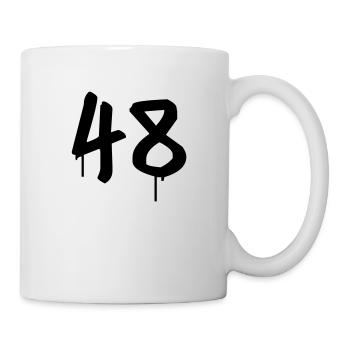 Tag : 48 - Mug blanc - blanc - Droite
