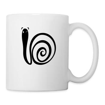 Wurm - Tasse - Weiß - Rechts