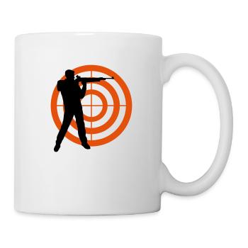 sportschutze_2c - Mug blanc - blanc - Droite