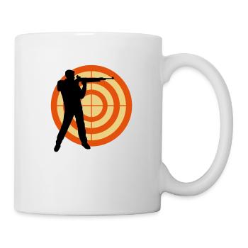sportschutze_3c - Tasse - Weiß - Rechts
