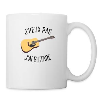 J'peux pas j'ai Guitare - Mug blanc - blanc - Droite