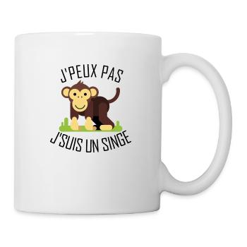 Ich kann kein Affe sein - Tasse - Weiß - Rechts