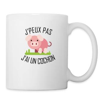 I can not have a pig - Mug - white - Right