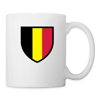 blason, écusson, drapeau belgique - belgie (T) - Mug blanc - blanc - Droite