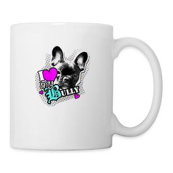 Bully - French Bulldog - Love - Mug - white - Right