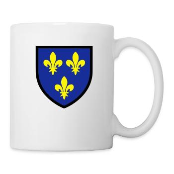 Blason Ile de France (T) - Mug blanc - blanc - Droite