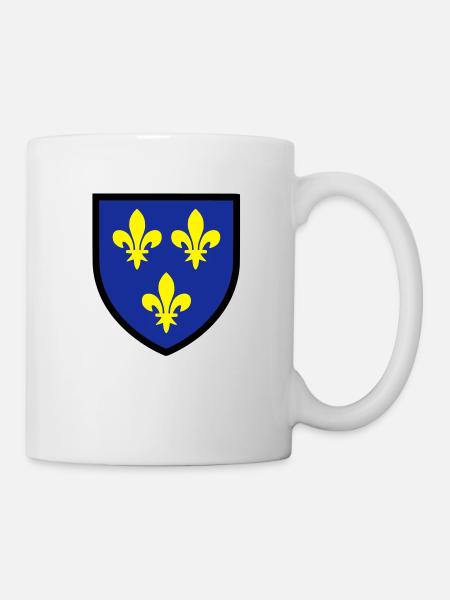 Blason Ile de France (T) - Mug blanc - blanc